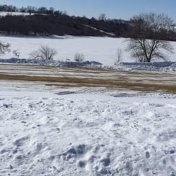 Otter Creek Lake & Park - Snowy view of the lake