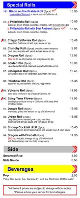 Menu photo 1 Urban Sushi & Grill Emerald Park, SK Menu photo 1 Urban Sushi & Grill Emerald Park, SK