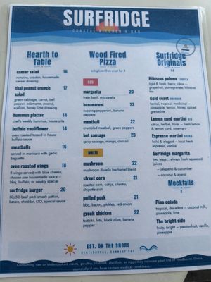 Menu photo 1 Surfridge Brewing Essex, CT Menu photo 1 Surfridge Brewing Essex, CT