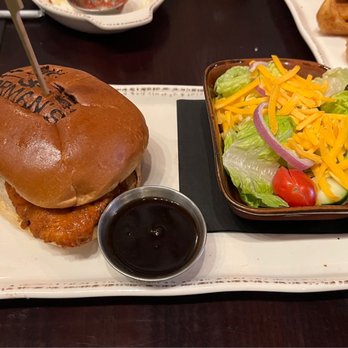Nic & Norman's - Buffalo chicken sandwich (not on menu) House salad - Desserts Near Me - Senoia, Georgia Nic & Norman's - Buffalo chicken sandwich (not on menu) House salad - Desserts Near Me - Senoia, Georgia