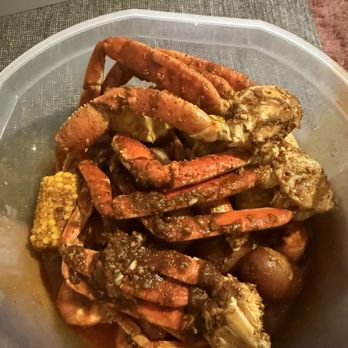 Let’s Crab - Three crab leg clusters, one and a half pound of shrimp. Corn and potatoes. Let's crab sauce medium . - Seafood Near Me - Fort Mill, South Carolina Let’s Crab - Three crab leg clusters, one and a half pound of shrimp. Corn and potatoes. Let's crab sauce medium . - Seafood Near Me - Fort Mill, South Carolina