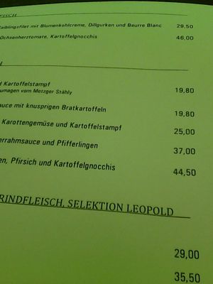 Menu photo 1 Leopold Restaurant Deidesheim, RP