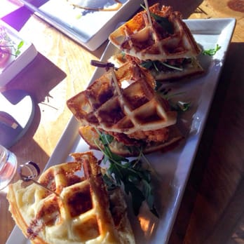 Paper Plane - Chicken n Waffle sliders - Cocktail Bars Near Me - San Jose, California Paper Plane - Chicken n Waffle sliders - Cocktail Bars Near Me - San Jose, California