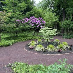 Kuser Farm Mansion and Park - 5/17/2024 garden behind kuser mansion