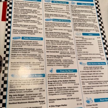 Johnnys Diner - Lunch and dinner menu - Diners Near Me - Hudson, Ohio