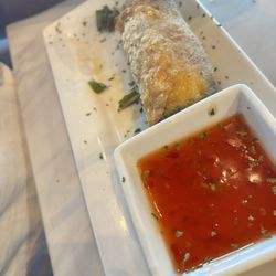 Salted Fork Kitchen - Crabmeat Egg roll with sweet chili dipping sauce