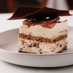 CinCin Ristorante + Bar - Tiramisu | Espresso & rum soaked sponge, marsala mascarpone zabaglione, chocolate. ​