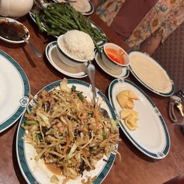 Mu Shu Chicken and a pile of Sautéed Beans! Mu Shu Chicken and a pile of Sautéed Beans!