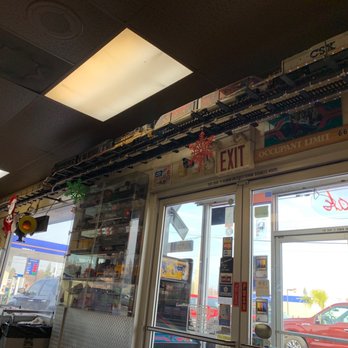 Golden Ox Diner - Train sets everywhere. Even a motorized train that runs on the railroad track. - Diners Near Me - Lodi, California Golden Ox Diner - Train sets everywhere. Even a motorized train that runs on the railroad track. - Diners Near Me - Lodi, California