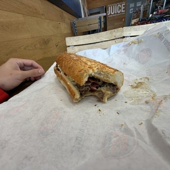 Jersey Mike's Subs - Very poorly made #43 Chipotle Cheese Steak. Not enough steak, jalapeños, and peppers - Fast Food Near Me - San Antonio, Texas Jersey Mike's Subs - Very poorly made #43 Chipotle Cheese Steak. Not enough steak, jalapeños, and peppers - Fast Food Near Me - San Antonio, Texas