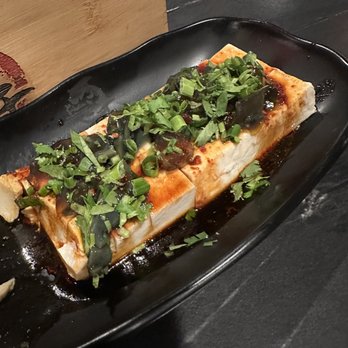 Khan Skewer Restaurant - Cold tofu with black egg - Barbeque Near Me - Honolulu, Hawaii