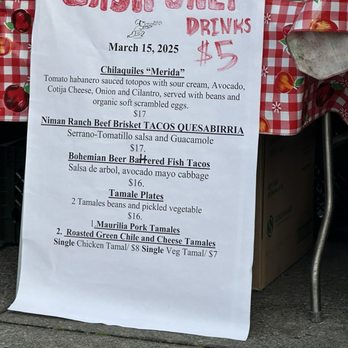 Primavera - Menu - Mexican Near Me - San Francisco, California