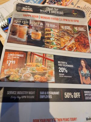 Menu photo 3 Twin Peaks Grand Prairie, TX Menu photo 3 Twin Peaks Grand Prairie, TX
