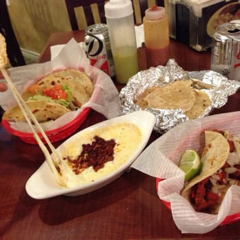 Tacos Flores - Cheese and chorizo, plus a bunch of tacos! - Mexican Near Me - Humble, Texas