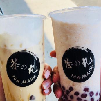Tea Maru - Maru Milk with brown sugar boba Handmade Taro Milk with sweet potato boba - Bubble Tea Near Me - San Gabriel, California Tea Maru - Maru Milk with brown sugar boba Handmade Taro Milk with sweet potato boba - Bubble Tea Near Me - San Gabriel, California