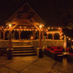Jack Pine Conservation Estate - Enjoy the night time events on our patio pavilion