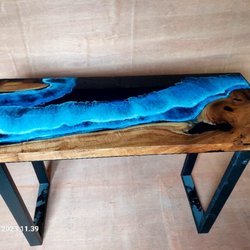 Coastal Art - Beach inspired console table
