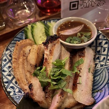 Mahaniyom - Pork belly with fish sauce - Cocktail Bars Near Me - Brookline, Massachusetts