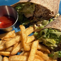 Southampton Inn - Chicken caesar salad wrap with french fries