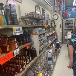 Hard alcohol section