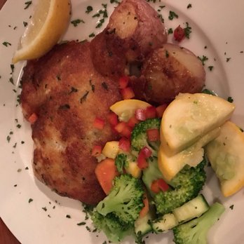 Dinky's Waterfront Restaurant - Parmesan crusted Parmesan - Seafood Near Me - Hatteras, North Carolina