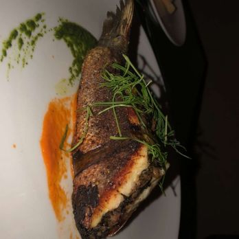 Scarpetta - One of the tastings. Authentic and genuine Mediterranean Sea bass - Italian Near Me - Las Vegas, Nevada