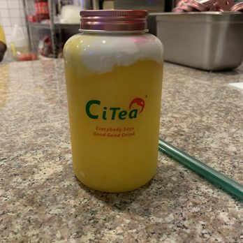 Pawfect Drinks - Mango slush with coconut milk - Bubble Tea Near Me - San Gabriel, California