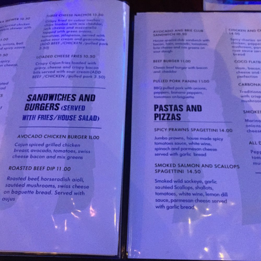 Coco Rico Cafe - Inside of menu~ - Breakfast & Brunch Near Me - Vancouver, British Columbia