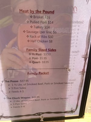 Menu photo 2 Marshall's Barbecue Pit Emory, TX Menu photo 2 Marshall's Barbecue Pit Emory, TX