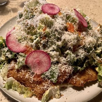 Finn’s - Chicken schnitzel Caesar salad - Desserts Near Me - Troy, New York