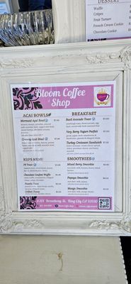 Menu photo 5 Bloom coffee shop King City, CA