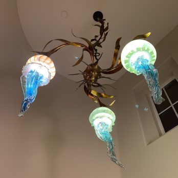 Premier Electric - The Dale Evers Studio light fixture illuminated. - Electricians Near Me Premier Electric - The Dale Evers Studio light fixture illuminated. - Electricians Near Me