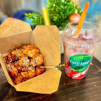 Coco Leaf - a cup of coffee and a box of food - Coffee & Tea Near Me - Boston, Massachusetts Coco Leaf - a cup of coffee and a box of food - Coffee & Tea Near Me - Boston, Massachusetts