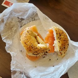 Boil & Bake Bagels - Lox sandwich on an everything bagel