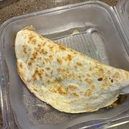 Fajita tempeh quesadilla
