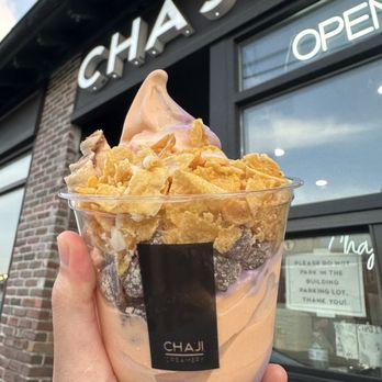 Chaji Creamery - Ube & Thai tea swirl sundae - Ice Cream & Frozen Yogurt Near Me - Quincy, Massachusetts Chaji Creamery - Ube & Thai tea swirl sundae - Ice Cream & Frozen Yogurt Near Me - Quincy, Massachusetts