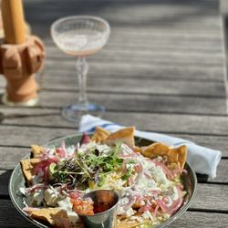 Garden Table - Chilaquiles!
