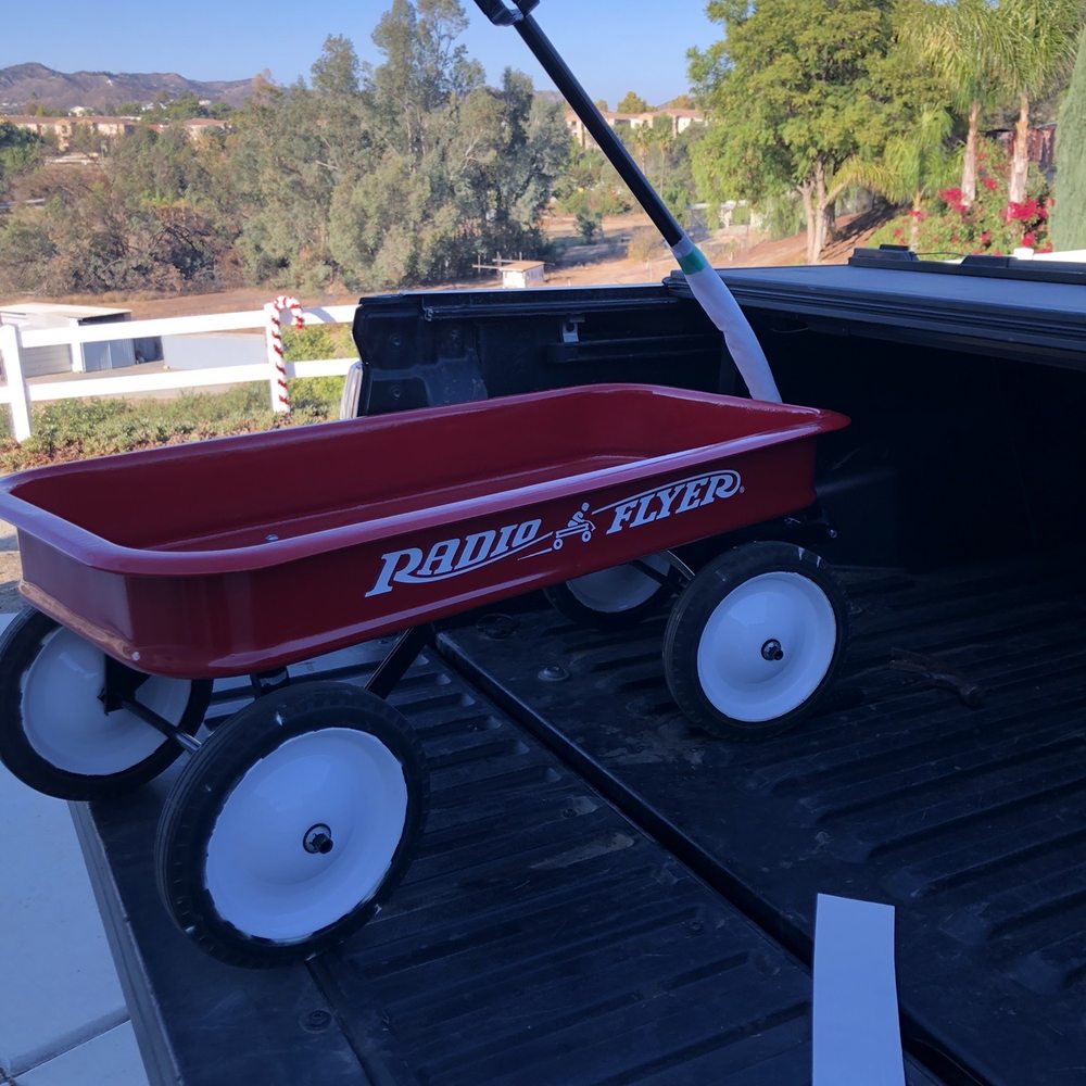 Temecula Valley Powder Coating - Completely done radio flyer wagon - Powder Coating Near Me - Temecula, California Temecula Valley Powder Coating - Completely done radio flyer wagon - Powder Coating Near Me - Temecula, California