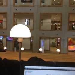 De Bibliotheek Eemland - Interior of the library. Love the symetric way of the squares.