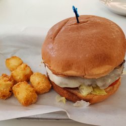 Red Knapp's Dairy Bar - Michael's Chipotle Mushroom Burger (spicy)