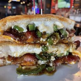 Special 12/15/25: jalapeño popper grilled cheese (photo taken from restaurant Facebook page). Yum! Special 12/15/25: jalapeño popper grilled cheese (photo taken from restaurant Facebook page). Yum!
