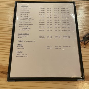 Oak St Brewery - Menu - Breweries Near Me - New Orleans, Louisiana Oak St Brewery - Menu - Breweries Near Me - New Orleans, Louisiana