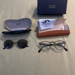 Brookhurst Optometric Center - My new prescription Ray-Ban sunnies to go along with my new-new Oliver Peoples rx glasses (so in love with the Gregory Peck model )