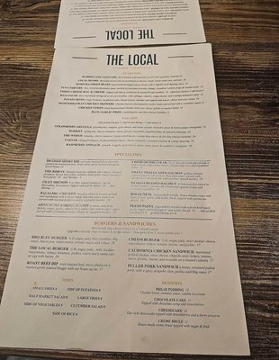 Menu photo 1 The Local - Old Town Clovis Clovis, CA