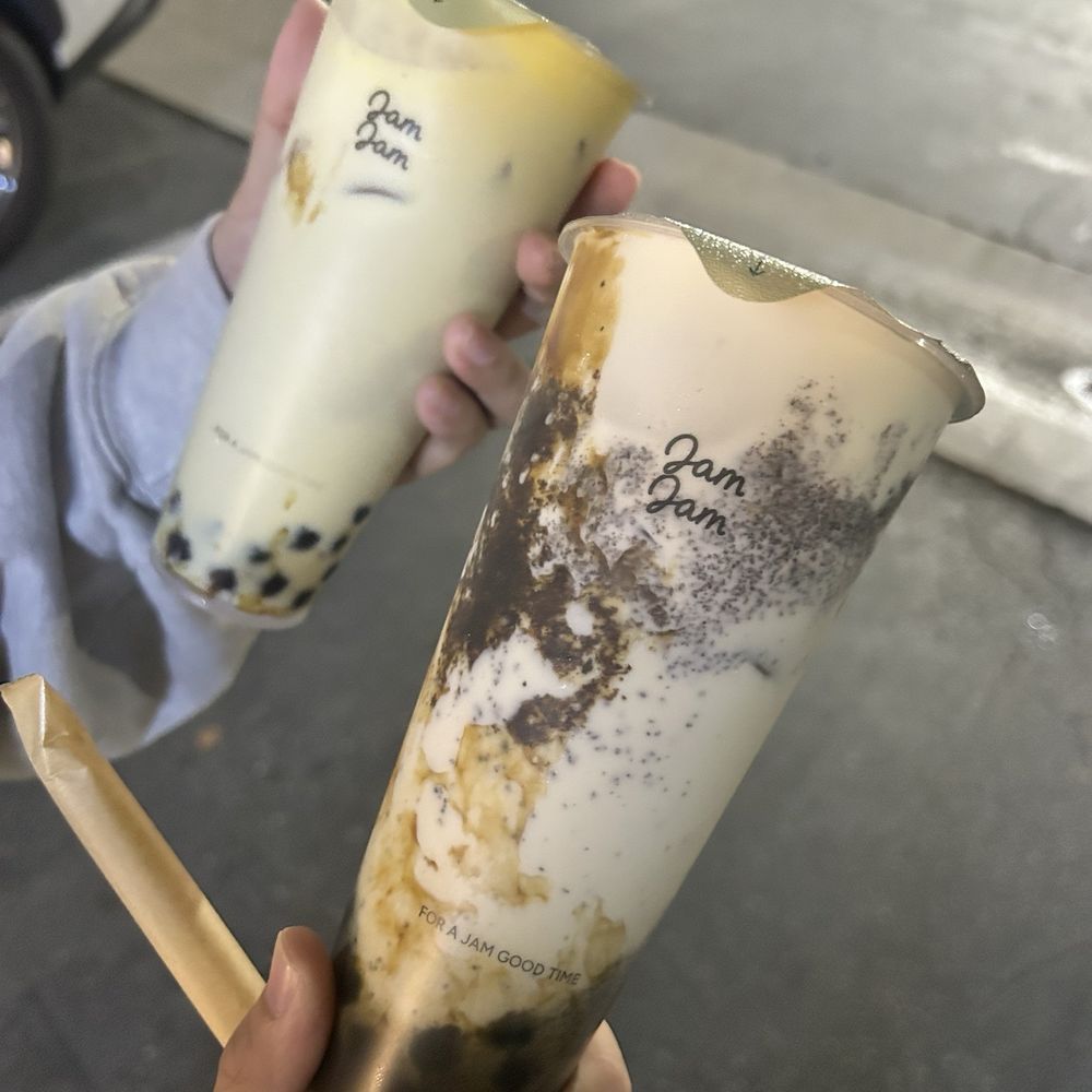 Jam Jam Tea Lab - Oreo Cream Boba Fresh Milk Tsubaki Oolong Milk Tea - Bubble Tea Near Me - Irvine, California Jam Jam Tea Lab - Oreo Cream Boba Fresh Milk Tsubaki Oolong Milk Tea - Bubble Tea Near Me - Irvine, California