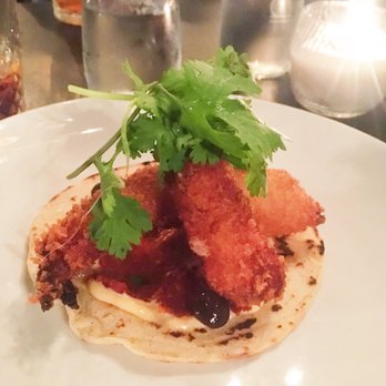 Le Speakeasy - Breaded juicy shrimp taco - International Near Me - Montreal, Quebec