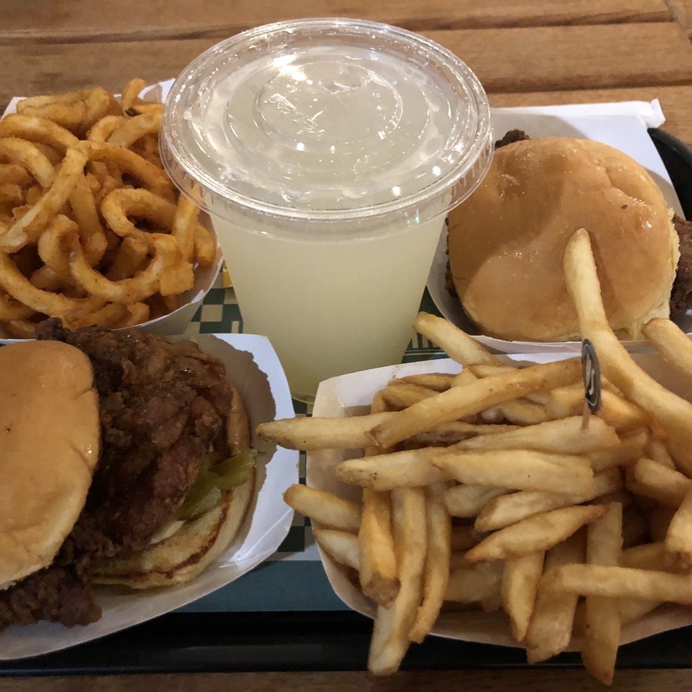 Harlem Shake - Fried chicken sandwich with truffle fries & curly fries - American Near Me - New York, New York