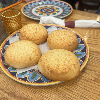 Noches De Colombia - Pandebonos - slightly sweet cakes - a little chew to them. Amazing as an appetizer and apparently very popular home food. - Colombian Near Me - Stamford, Connecticut Noches De Colombia - Pandebonos - slightly sweet cakes - a little chew to them. Amazing as an appetizer and apparently very popular home food. - Colombian Near Me - Stamford, Connecticut