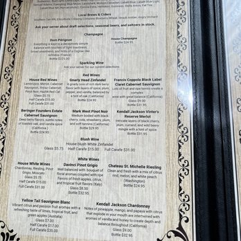The Beefeaters Restaurant - the menu - Steakhouses Near Me - Bradford, Pennsylvania