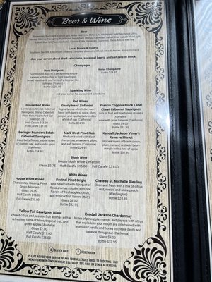 Menu photo 3 The Beefeaters Restaurant Bradford, PA